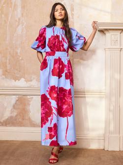 Ro&Zo Seraphina Floral Maxi Dress, Pink, Pink