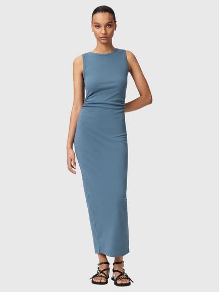 AllSaints Katarina Bodycon Maxi Dress, Captain Blue