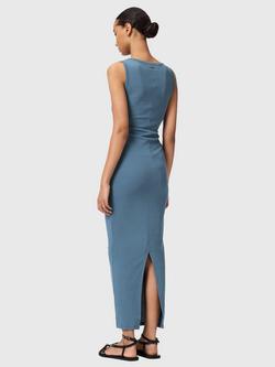 AllSaints Katarina Bodycon Maxi Dress, Pink - view 2, Captain Blue