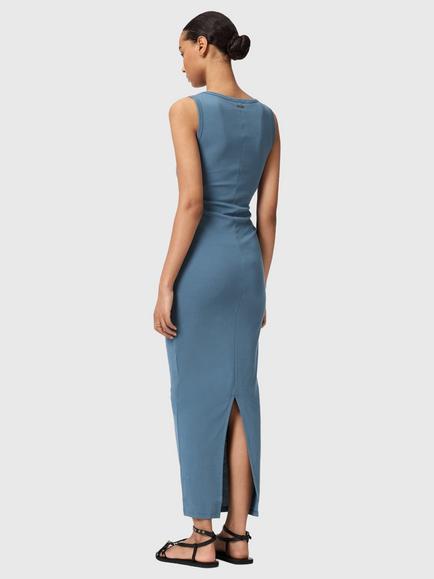 AllSaints Katarina Bodycon Maxi Dress - view 2, Captain Blue