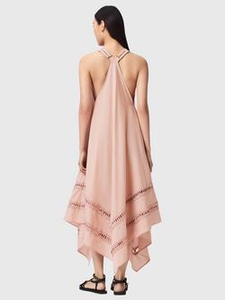 AllSaints Lil Hanky Hem Dress, Blush Pink - view 2, Blush Pink