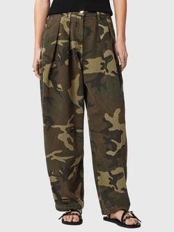 AllSaints Becca Camouflage Jeans, Camo Green, Camo Green