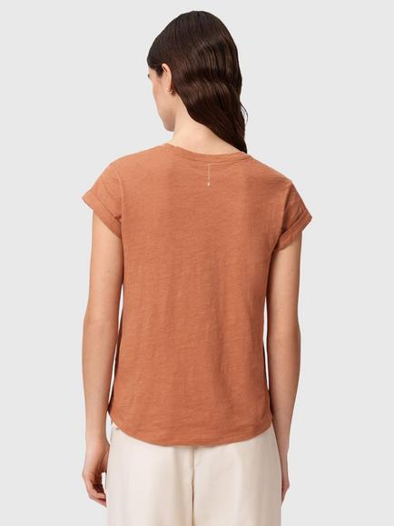 AllSaints Anna Crew Neck T-Shirt, Brown Mid - view 2, Brown Mid