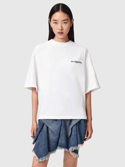 AllSaints Halis Amelie Graphic T-Shirt, Optic White