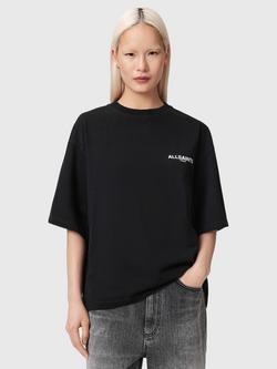 AllSaints Halis Amelie Graphic T-Shirt, Black
