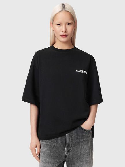 AllSaints Halis Amelie Graphic T-Shirt, Black