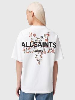 AllSaints Pentacle Etta Graphic T-Shirt - view 2, Optic White