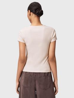 AllSaints Stevie Pure Organic Cotton T-Shirt - view 2, Crystal Pink