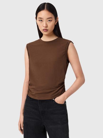 AllSaints West Tank Top, Pecan Brown