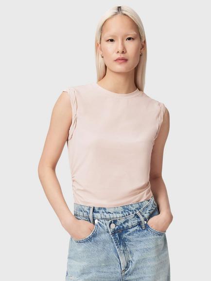 AllSaints West Tank Top, Crystal Pink