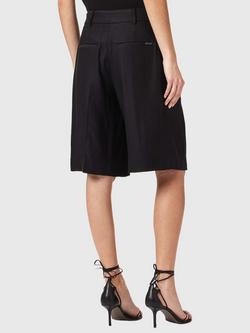 AllSaints Charley Linen Blend Shorts, Black - view 2, Black