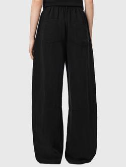 AllSaints Jett Linen Blend Trousers, Black - view 2, Black