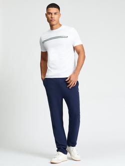 Ben Sherman Cotton Tipped Jersey Joggers, Dark Navy, Dark Navy