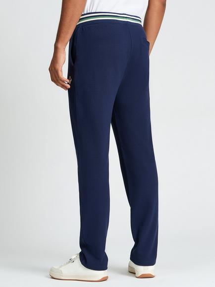 Ben Sherman Cotton Tipped Jersey Joggers, Dark Navy - view 2, Dark Navy