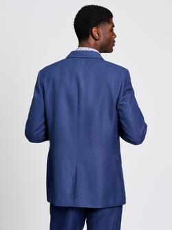 Ben Sherman Textured Linen Blend Jacket, Blue - view 2, Blue