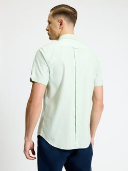 Ben Sherman Cotton Short Sleeve Oxford Shirt, Pistachio - view 2, Pistachio