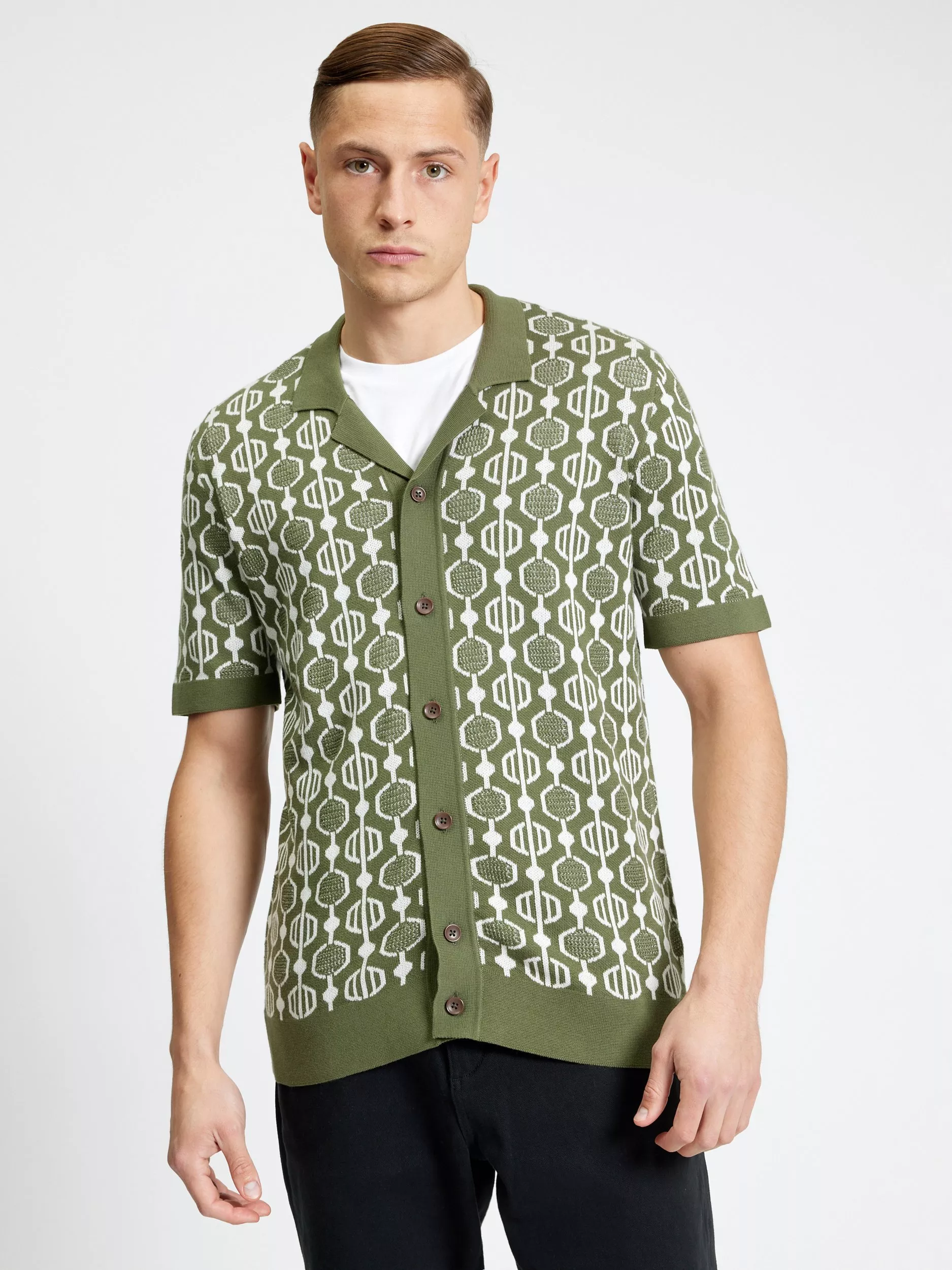 Regular Jacquard Men's Shirts | John Lewis & Partners