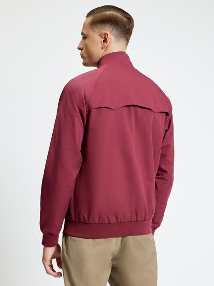 Ben Sherman Signature Cotton Harrington Jacket, Cherry - view 2, Cherry