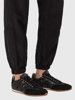 AllSaints Liam Western Lace Up Trainers - view 2, Black