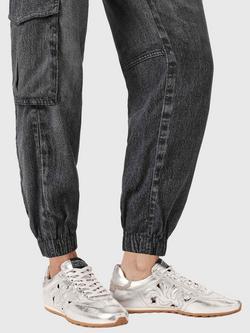 AllSaints Liam Western Lace Up Trainers - view 2, Silver