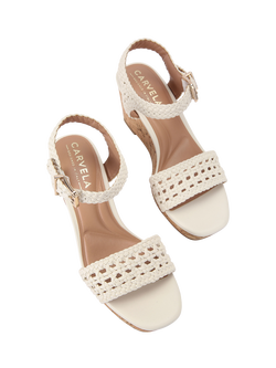 Carvela Portofino Wedge Sandals, Putty - view 2, Putty