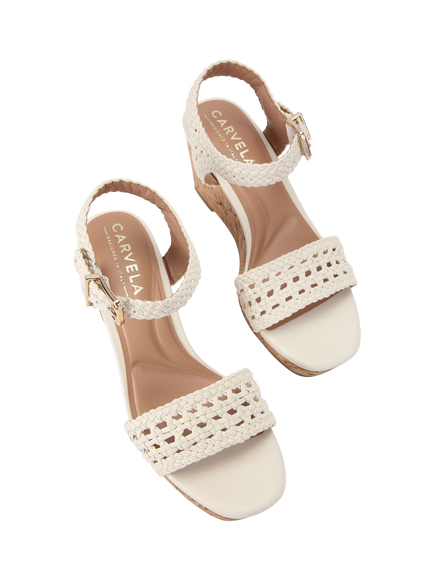 Carvela Portofino Wedge Sandals, Putty - view 2, Putty