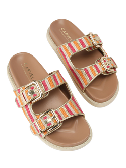 Carvela Soprano Braided Footbed Sandals - view 2, Multi