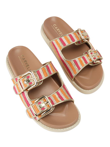 Carvela Soprano Braided Footbed Sandals - view 2, Multi