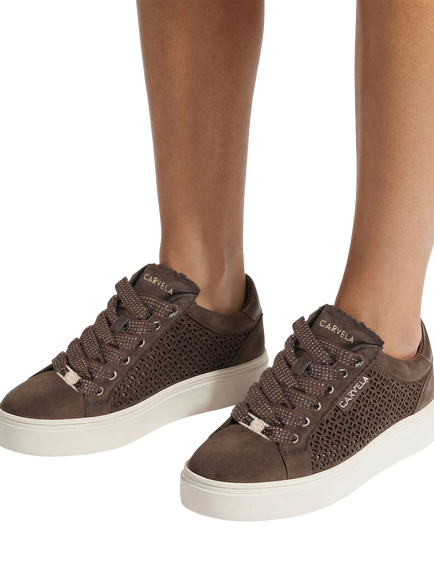 Carvela Caprese Laser Trainers, Brown - view 2, Brown