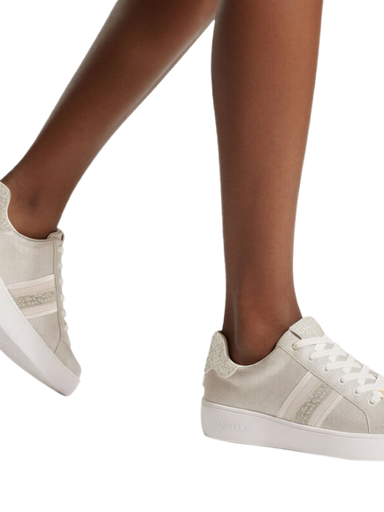 Carvela Rapid Trainers, Natural Champagne - view 2, Natural Champagne
