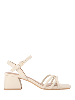 KG Kurt Geiger Sable Block Heel Sandals, Natural Putty, Natural Putty