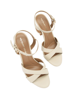 KG Kurt Geiger Soraya Stiletto Heel Sandals, Putty - view 2, Putty