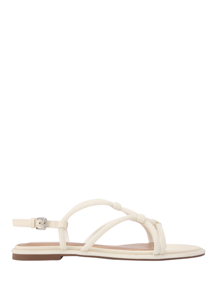 KG Kurt Geiger Roonie Embellished Strappy Sandals, White, White