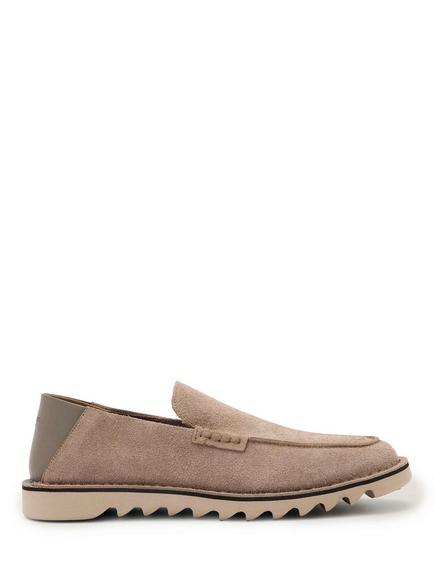 AllSaints Slix Suede Leather Loafers, Karoo Brown