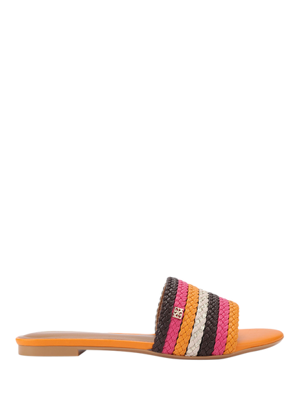 KG Kurt Geiger Riva Braided Slider Sandals, Multi, Multi