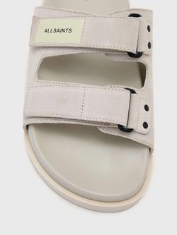 AllSaints Vex Leather Open Toe Sandals, Chalk White - view 2, Chalk White