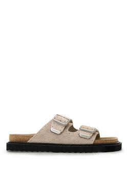 AllSaints Randal Suede Open Toe Sandals, Cloudy Grey, Cloudy Grey