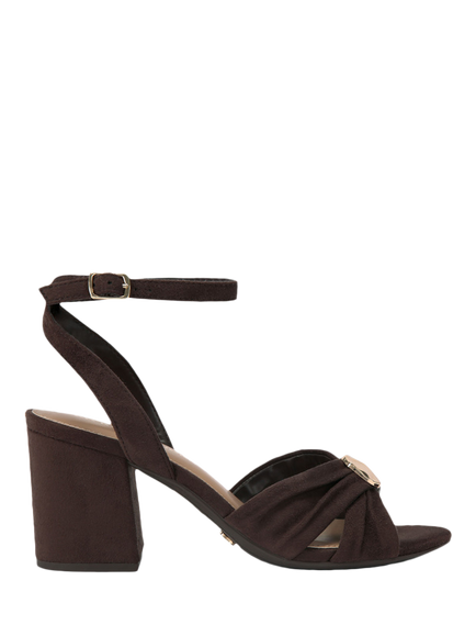 KG Kurt Geiger Muna Block Heel Sandals, Brown, Brown