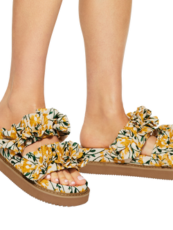 KG Kurt Geiger Sunshine Footbed Sandals, White/Multi - view 2, White/Multi