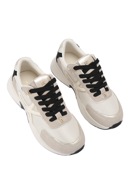 KG Kurt Geiger Lois Trainers, Taupe/Black - view 2, Taupe/Black