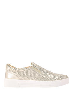KG Kurt Geiger Lillian Slip In Trainers, Gold, Gold