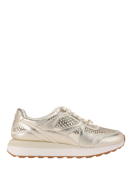 KG Kurt Geiger Lyric Weave Trainers, Gold