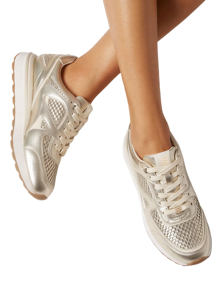KG Kurt Geiger Lyric Weave Trainers - view 2, Gold