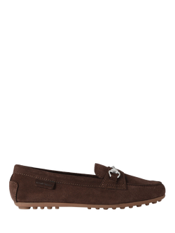 KG Kurt Geiger Nellie Suede Loafers, Brown Dark, Brown Dark