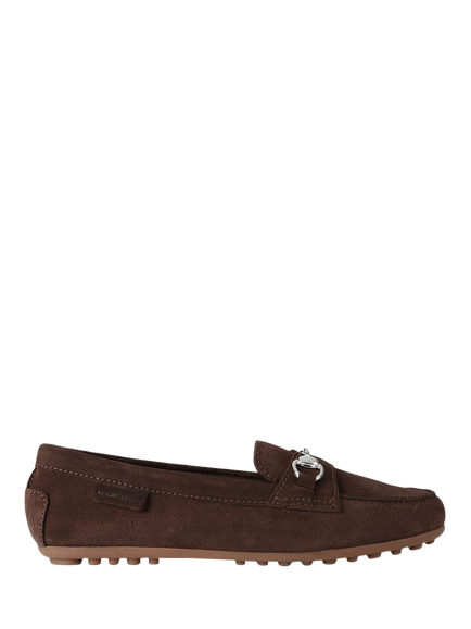 KG Kurt Geiger Nellie Suede Loafers, Brown Dark, Brown Dark