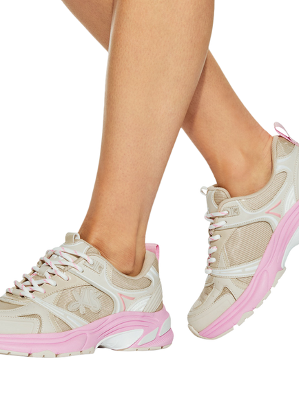 KG Kurt Geiger Lexie Mesh Trainers, White/Multi - view 2, White/Multi