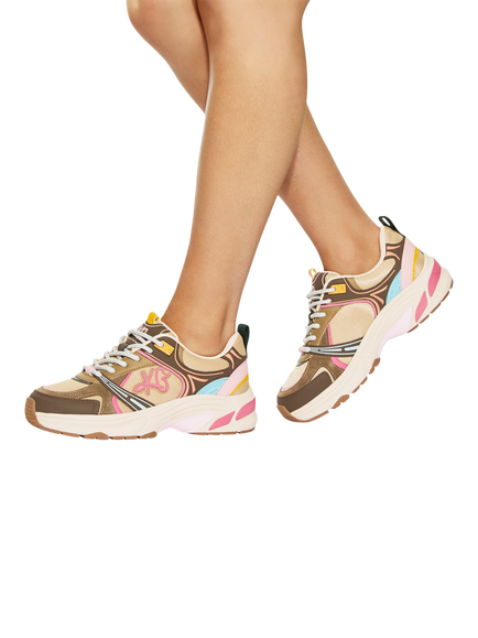 KG Kurt Geiger Lexie Mesh Trainers, Multi - view 2, Multi