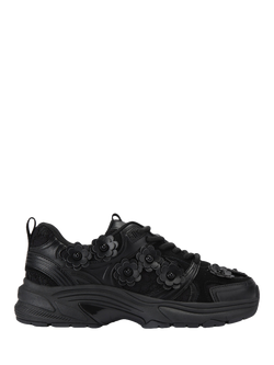 KG Kurt Geiger Lexie Flower Mesh Trainers, Black/Multi, Black/Multi