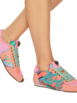 Kurt Geiger London Kurt Islington Lace Up Trainers, Multi - view 2, Multi