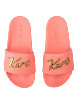 Kurt Geiger London Meena Kurt Slider Sandals, Pink - view 2, Pink